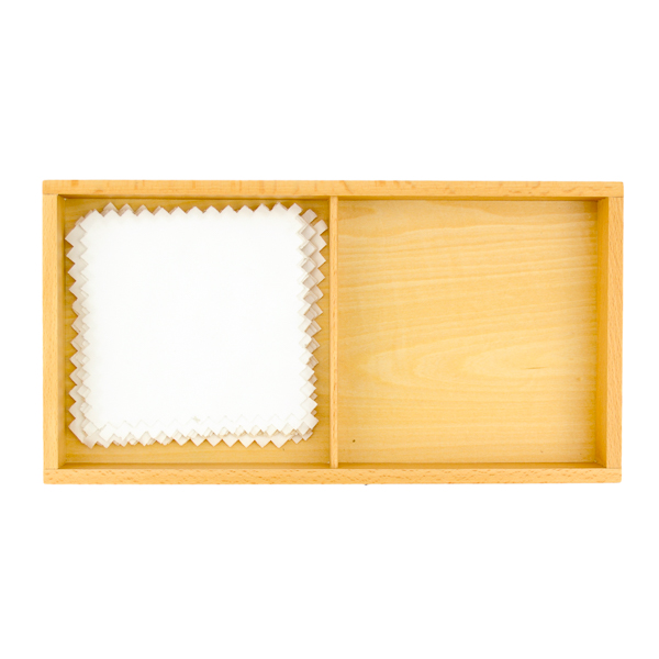 Boîte de tissus n°2 (Blancs) - Matériel Montessori - jeux enfants sensoriel