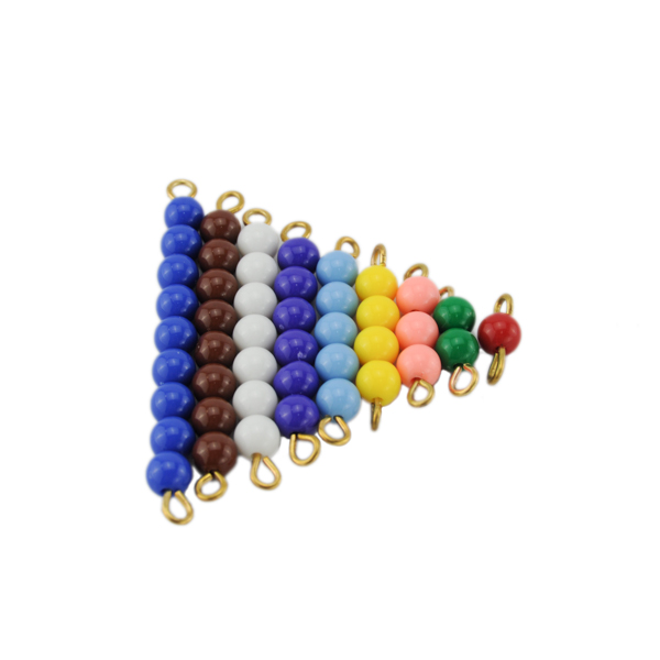 Plateau pour escalier de perles de 1 à 9 - Matériel Montessori