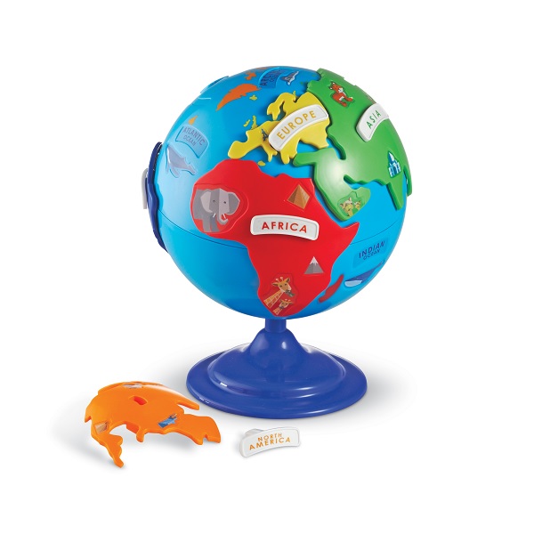 Planisphère Des Continents - Puzzle Montesori Pensées Montessori